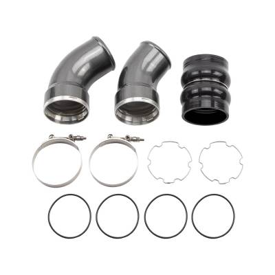 Wehrli 06-10 Chevrolet 6.6L LBZ/LMM Duramax Passenger Side 3.5in Intercooler Pipe - WCFab Red