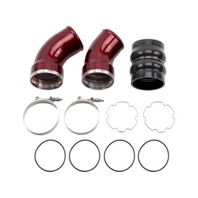 Wehrli 04.5-05 Chevrolet 6.6L LLY Duramax 4in Intake Kit Stage 2 - WCFab Red