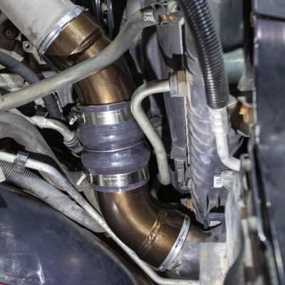 Wehrli 04.5-05 Chevrolet 6.6L LLY Duramax 4in Intake Kit Stage 2 - WCFab Red