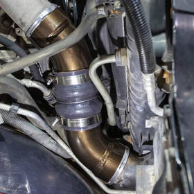 Wehrli 06-10 Chevrolet 6.6L LBZ/LMM Duramax Passenger Side 3.5in Intercooler Pipe - WCFab Red - 0