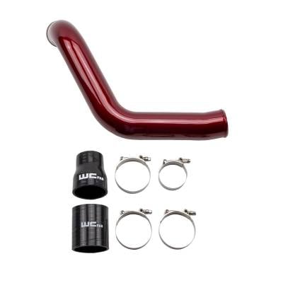 Wehrli 04.5-05 Chevrolet LLY 6.6L Duramax Passenger Side 3in Intercooler Pipe - Fluorescent Orange