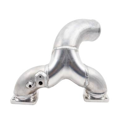 Wehrli GMC/Chevrolet L5P Duramax High Flow 3.5in Y-Bridge (Bridge Assembly Only) - Gloss Black