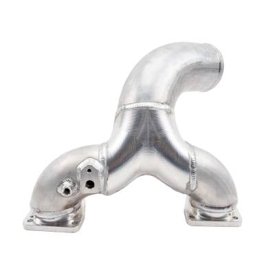 Wehrli GMC/Chevrolet L5P Duramax High Flow 3.5in Y-Bridge (Bridge Assembly Only) - Raw