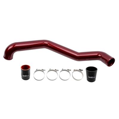 Wehrli 17-19 Chevrolet 6.6L L5P Duramax Driver Side 3in Intercooler Pipe - WCFab Red