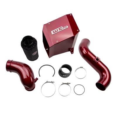 Wehrli 04.5-05 GM LLY 6.6L Duramax 4in Intake Kit with Air Box Stage 2 - Fluorescent Orange