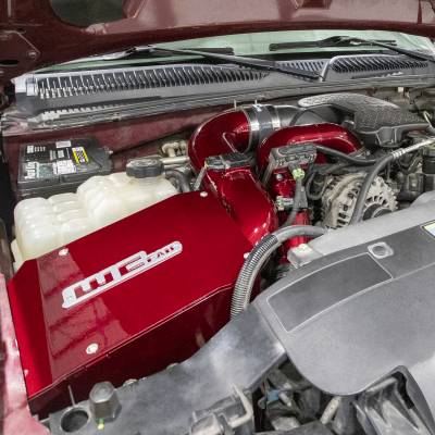 Wehrli 06-07 Duramax LBZ 4in. Intake Kit w/ Air Box - Candy Red - 0