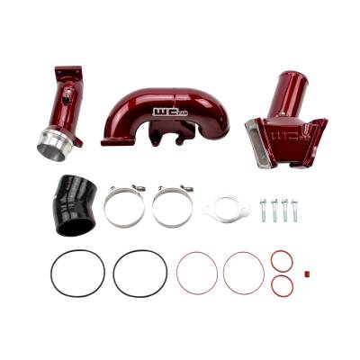 Wehrli 2006-2007 LBZ Duramax High Flow 3in Y-Bridge Kit-  WCFab Grey