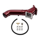 Wehrli 01-04 Chevrolet Duramax LB7 S300/S400 Single Turbo 3in Y-Bridge Kit - Gloss Black-1