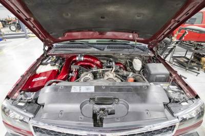 Wehrli 06-07 GMC/Chevrolet 6.6L Duramax Stage 1 High Flow Intake Bundle Kit - WCFab Red