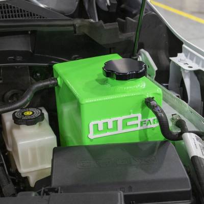 Wehrli 20-23 Chevrolet-GMC 6.6L L5P Duramax OEM Placement Coolant Tank Kit - Fluorescent Green