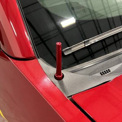 Wehrli 07.5-19 Chevrolet 6.6L Duramax Billet TIG Torch Stubby Antenna - Raw Aluminum - 0