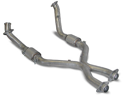 SLP 1999-2004 Ford Mustang 4.6L Full Assembly PowerFlo-X Crossover Pipe w/ Cats