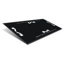 Matrix Concepts M40 Carpeted 3.5 Foot X 7 Foot Mat - Black/White-1