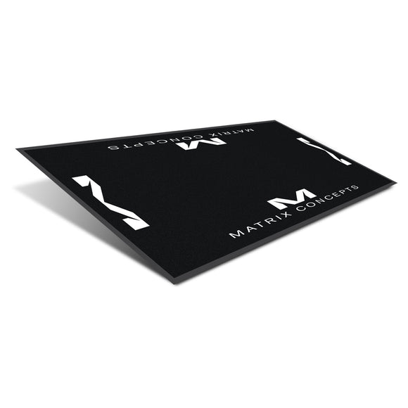 Matrix Concepts M40 Carpeted 3.5 Foot X 7 Foot Mat - Black/White