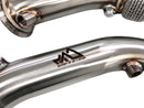 MAD BMW S55 Downpipes M2C M3 M4 W/ Flex Section-2