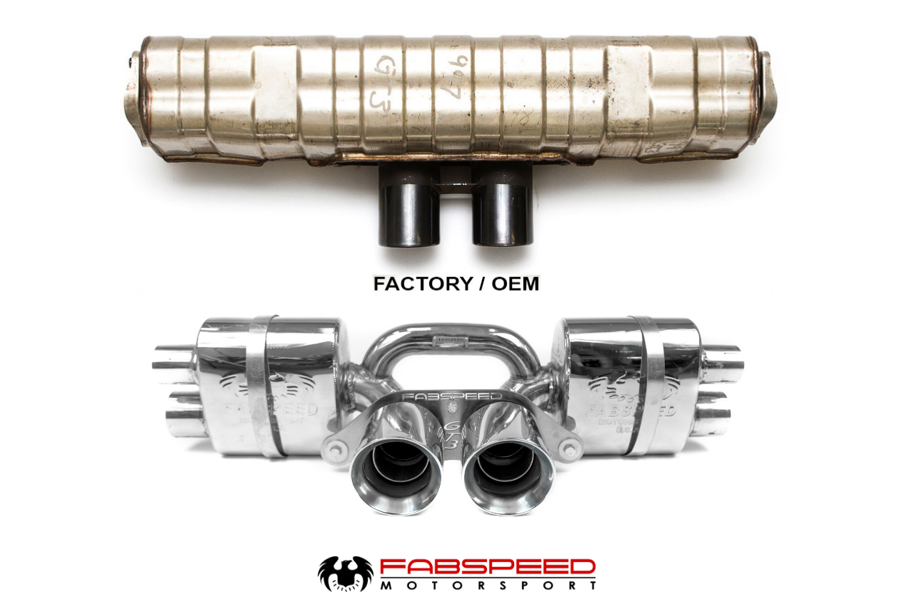 Fabspeed Porsche 991 GT3 / GT3 RS Center Mini Maxflo Performance Exhaust System (2014-2016) - 0