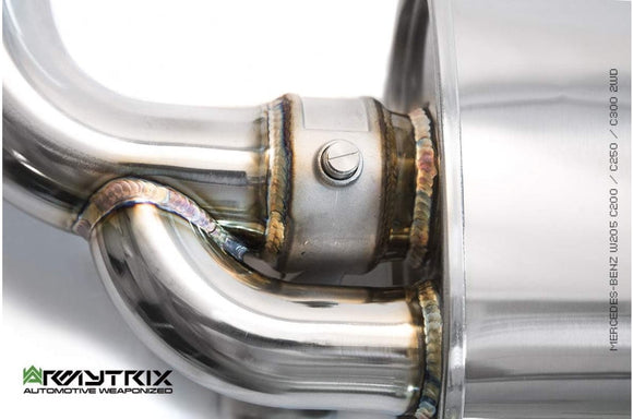 ARMYTRIX Stainless Steel Valvetronic Exhaust System Mercedes Benz C300 W205 Left Hand Drive 2018-2019