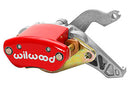 Wilwood Caliper-MC4 Mechanical-L/H - Red w/ Logo 1.19in Piston .81in Disc-1