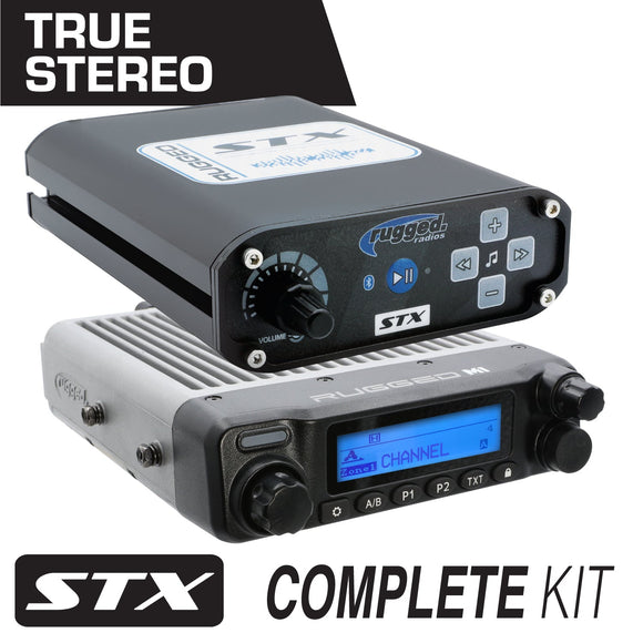 Rugged Radios STX STEREO Complete Master Comm Kit w/ Intercom - 2-Way Radio M1 VHF Business Band