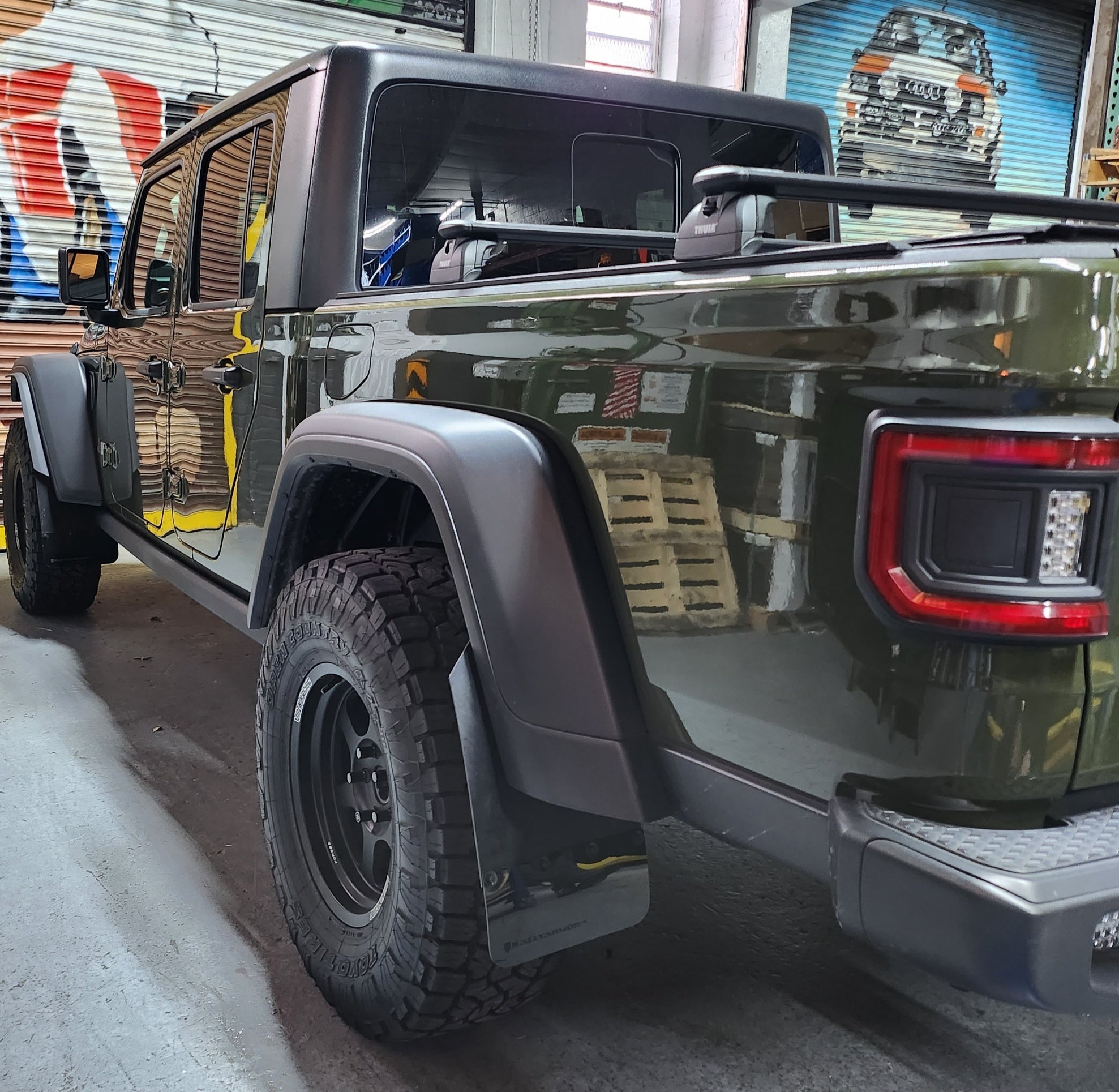 RALLY ARMOR MUD FLAPS: 2019–2023 JEEP GLADIATOR JT MOJAVE & RUBICON