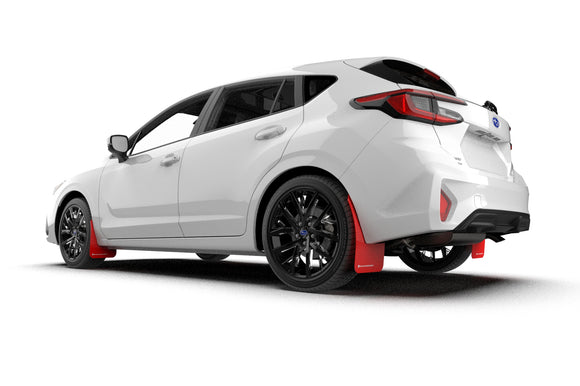 Rally Armor 24-26 Subaru Impreza Red UR Mud Flap w/ White Logo