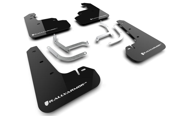 Rally Armor 24-26 Subaru Impreza Black UR Mud Flap w/ White Logo