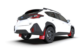 Rally Armor 24-26 Subaru Crosstrek Red UR Mud Flap White Logo - 0