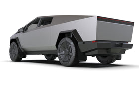 Rally Armor 24-25 Tesla Cybertruck Black UR Mud Flap Metallic Black Logo - 0