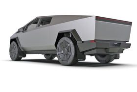 Rally Armor 24-25 Tesla Cybertruck Black UR Mud Flap White Logo - 0