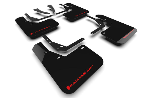 Rally Armor 24-25 Hyundai Kona/Kona EV Black UR Mud Flap w/Red Logo