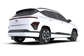 Rally Armor 24-25 Hyundai Kona/Kona EV Black UR Mud Flap w/White Logo - 0