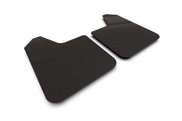 Rally Armor Universal UR Black Mud Flap w/ Metallic Black Logo - Pair