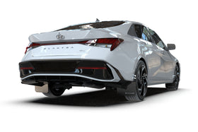 Rally Armor 2024-25 Hyundai Elantra N/N Line Black Mud Flap w/White Logo - 0