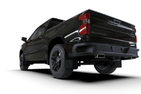 Rally Armor 19-26 Gen 4 Chevy Silverado 1500 Black UR Mud Flap Metallic Black Logo - 0