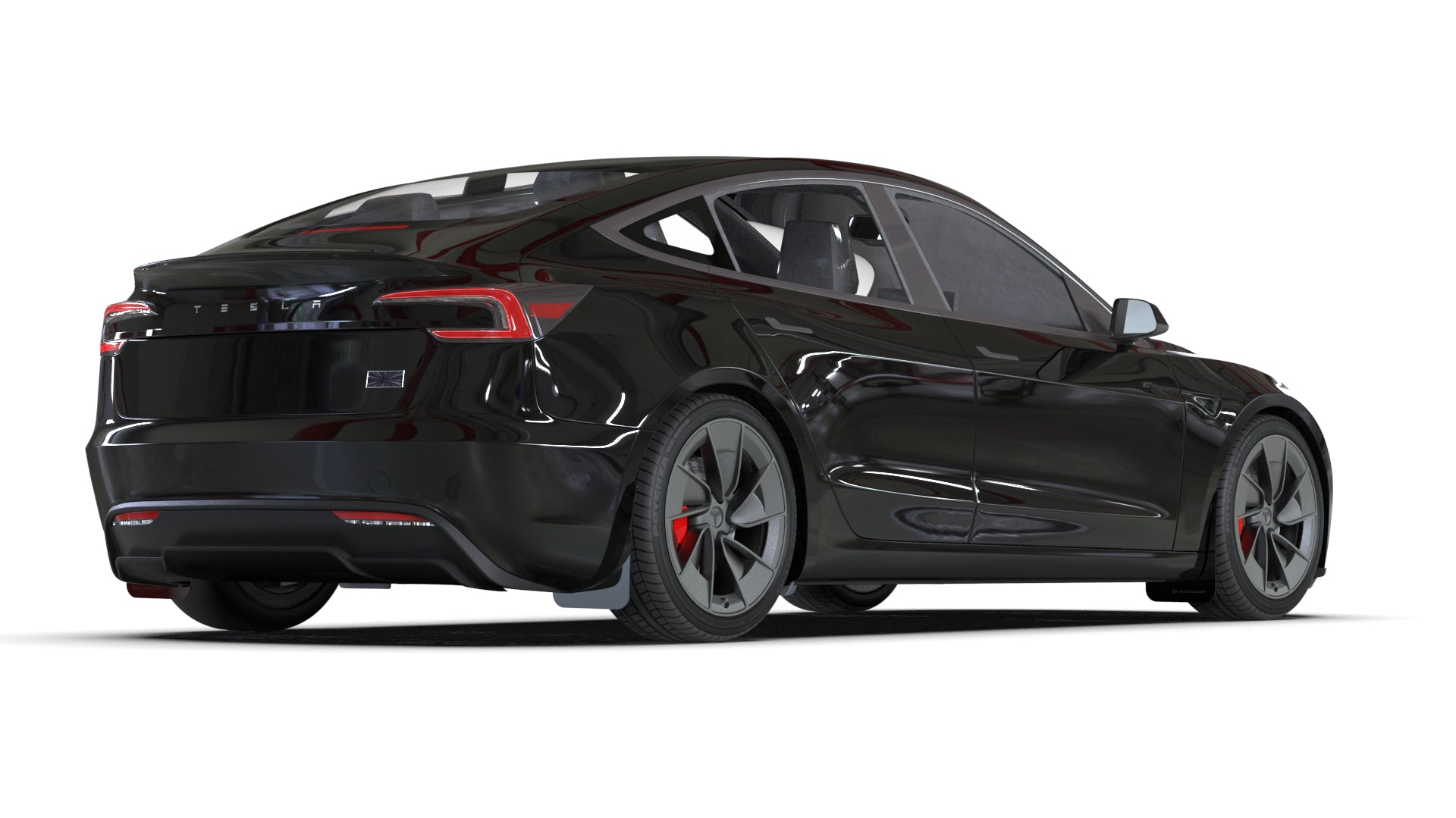 2024 Tesla Model 3 Highland Black UR Mud Flap