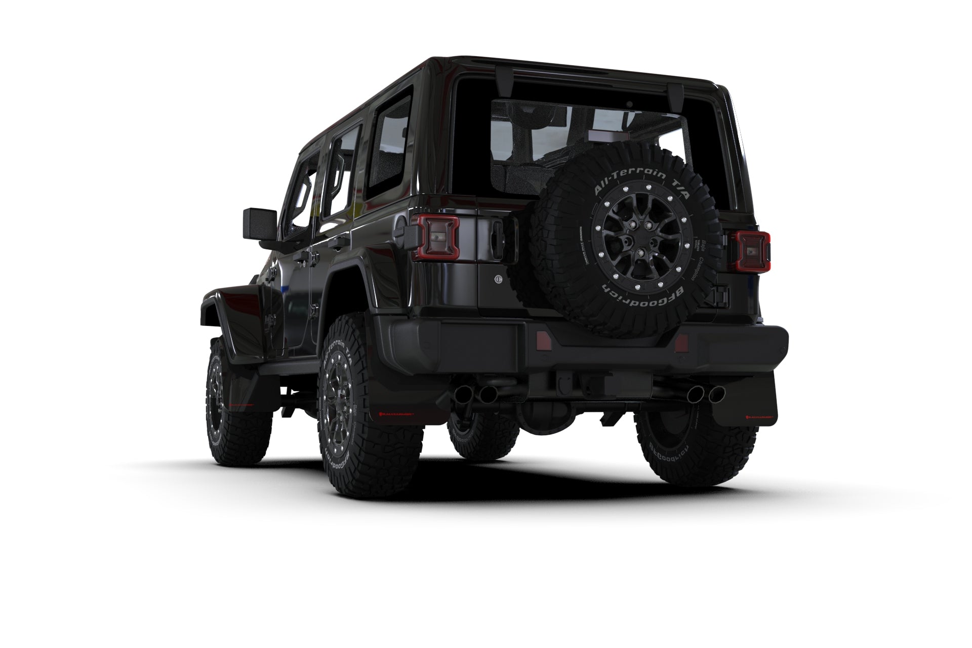 Rally Armor UR Mud Flaps: 2018+ Jeep Wrangler JL - 0