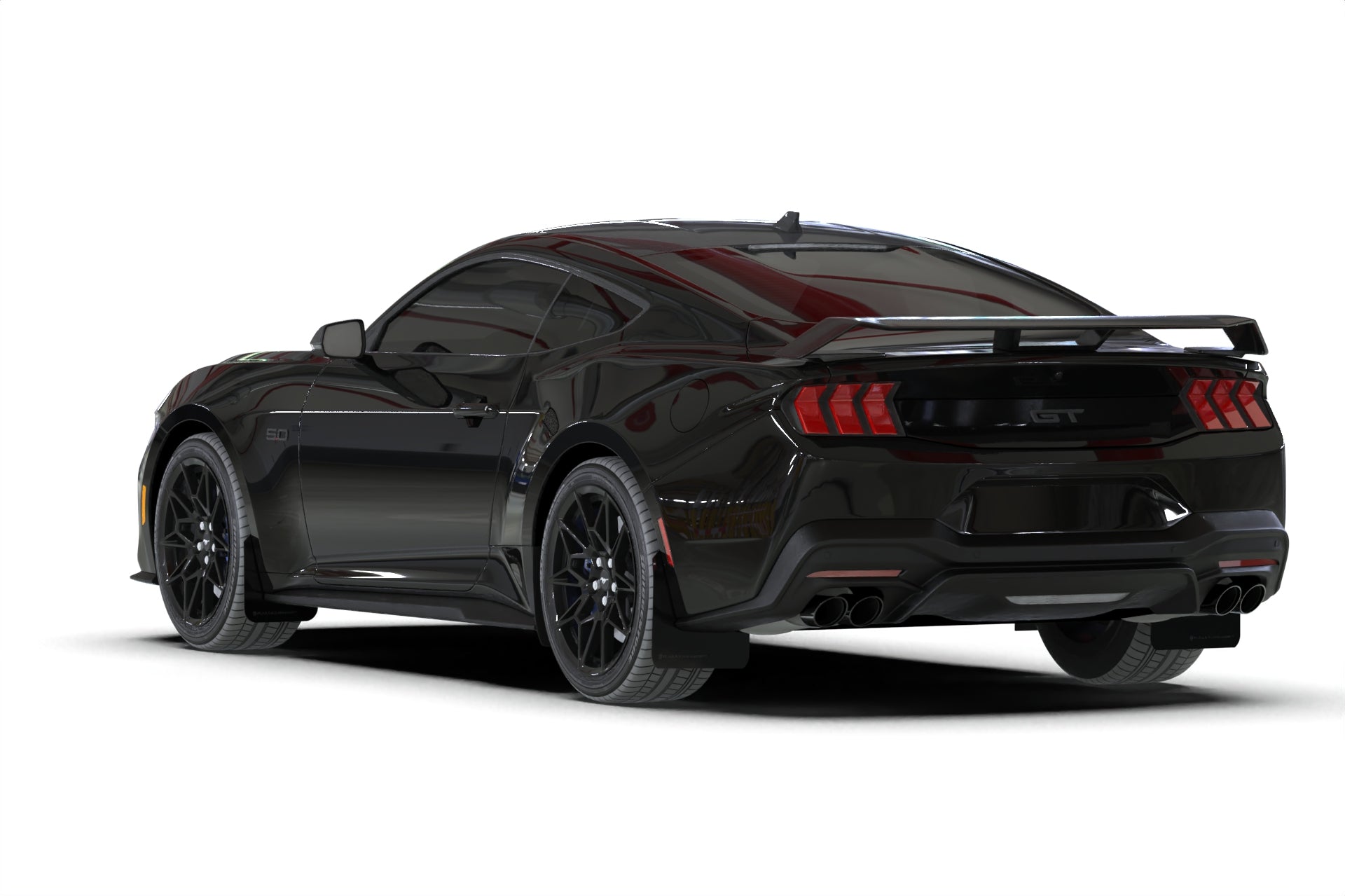 2024-25 Ford Mustang Black Mud Flap