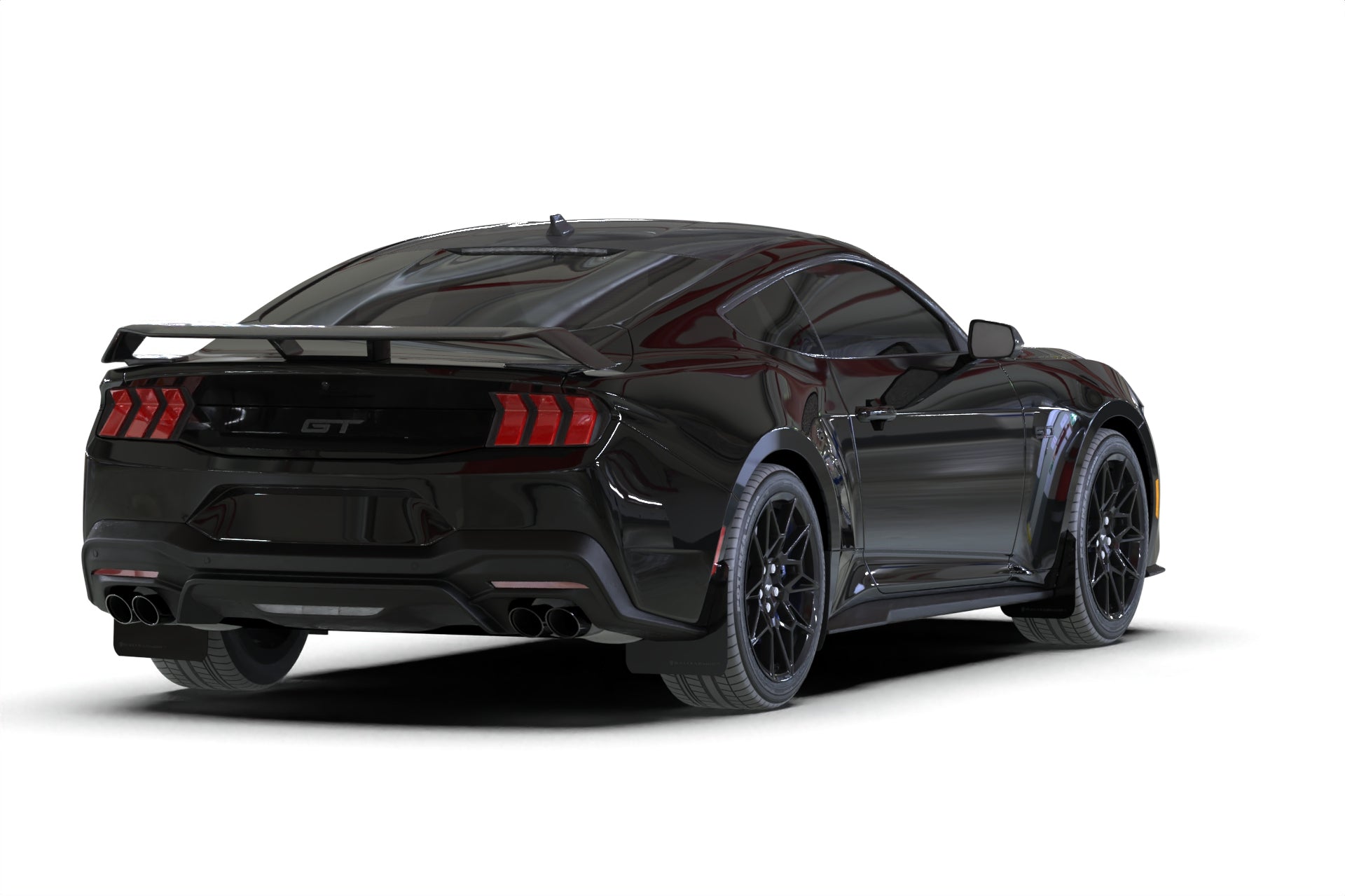 2024-25 Ford Mustang Black Mud Flap