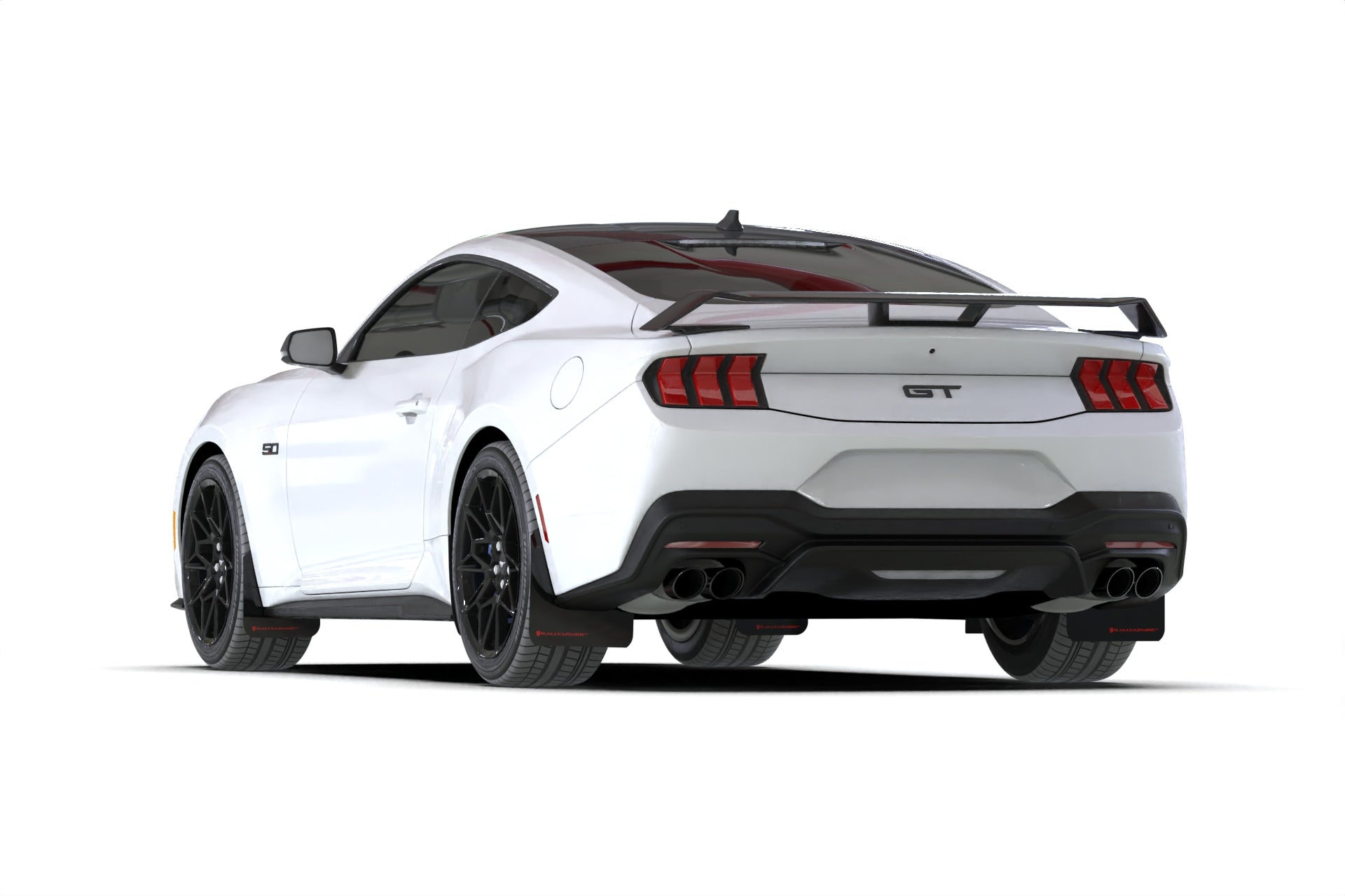 2024-25 Ford Mustang Black Mud Flap - 0