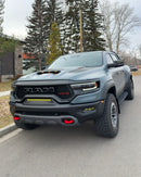 Rally Armor 21-25 Dodge Ram 1500 TRX Black UR Mud Flap - Metallic Black Logo-3