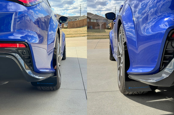 Rally Armor 23-24 Acura Integra Type S Black Mud Flap w/Blue Logo