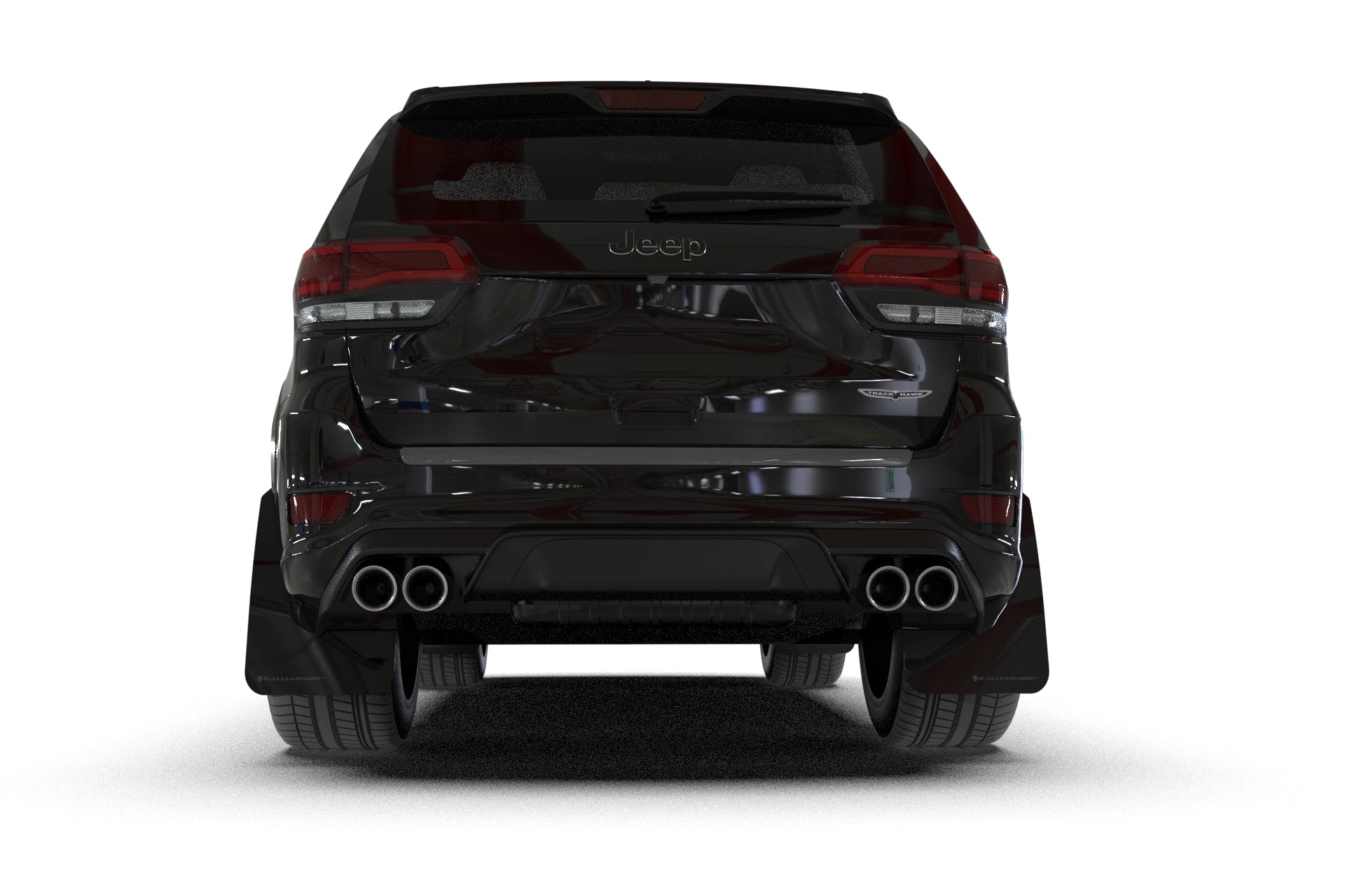 Rally Armor UR Mud Flaps: 2018–2022 Jeep Grand Cherokee SRT Trackhawk