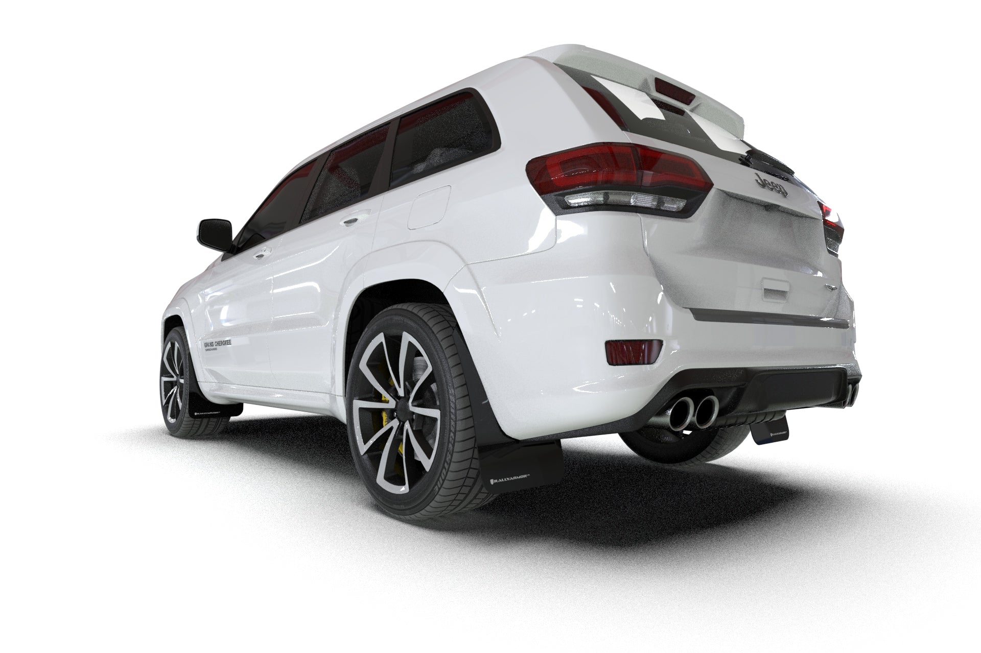 Rally Armor UR Mud Flaps: 2018–2022 Jeep Grand Cherokee SRT Trackhawk - 0