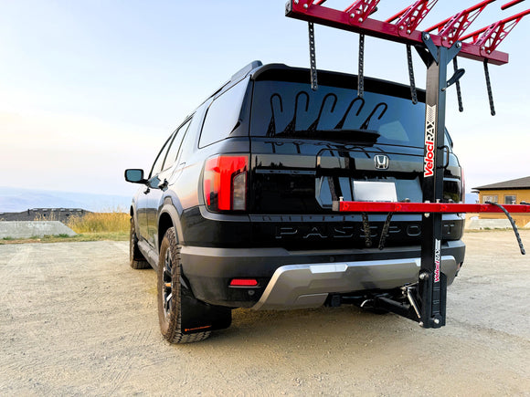 Rally Armor 2026 Honda Passport Black UR Mudflap - Orange Logo
