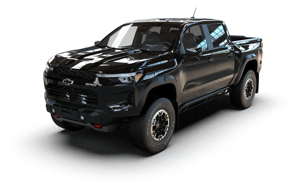 Rally Armor 23-25 Chevy Colorado ZR2 Black Mud Flap - Metallic Black Logo