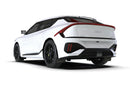Rally Armor 25-26 Kia EV6 Base Light/GT/GT-Line Black Mud Flap - White Logo-2