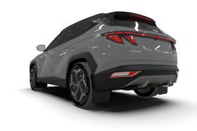 Rally Armor 22-24 Hyundai Tucson Black UR Mud Flap w/Grey Logo - 0