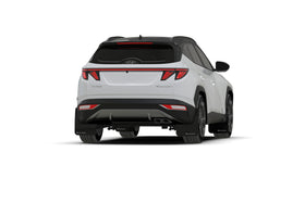 Rally Armor 22-24 Hyundai Tucson Black UR Mud Flap w/White Logo - 0