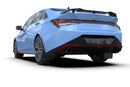 Rally Armor 22-23 Hyundai Elantra N & N Line Black UR Mud Flap w/Light Blue Logo-2