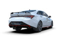 Rally Armor 22-23 Hyundai Elantra N & N Line Black UR Mud Flap w/White Logo-2